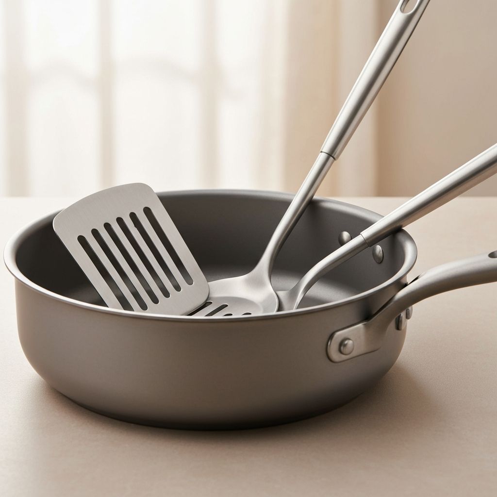 Metal utensils safe on titanium cookware