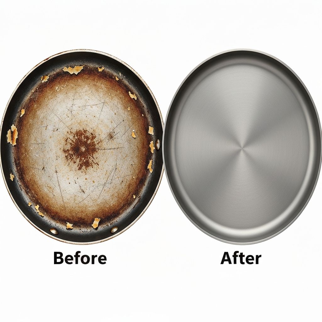 Scratched and damaged traditional cookware